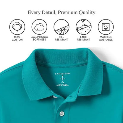 Men's Long Sleeve Interlock Polo Shirt