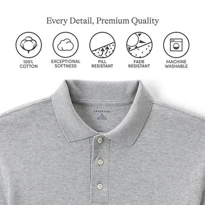Men's Long Sleeve Interlock Polo Shirt
