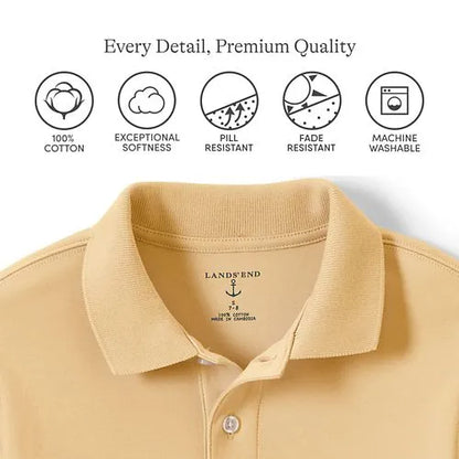 Men's Long Sleeve Interlock Polo Shirt