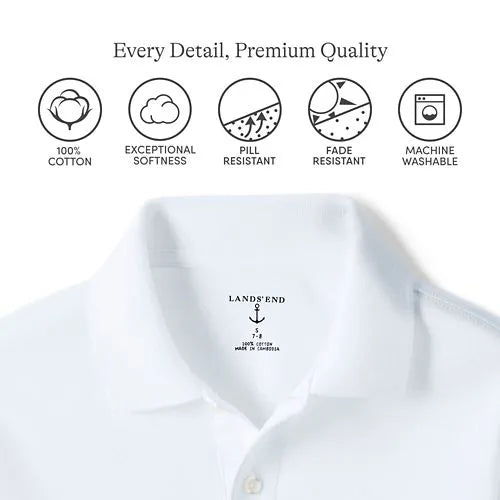 Men's Long Sleeve Interlock Polo Shirt