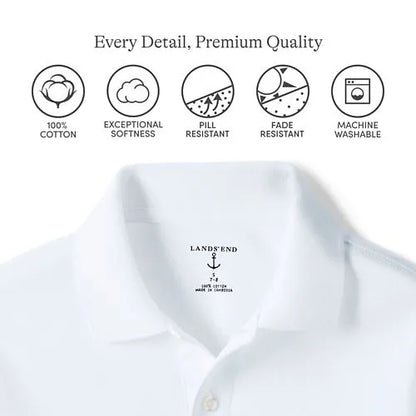 Men's Long Sleeve Interlock Polo Shirt