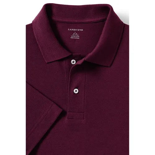 School Uniform Men's Big Short Sleeve Mesh Polo Shirt