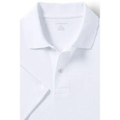 School Uniform Men's Big Short Sleeve Mesh Polo Shirt