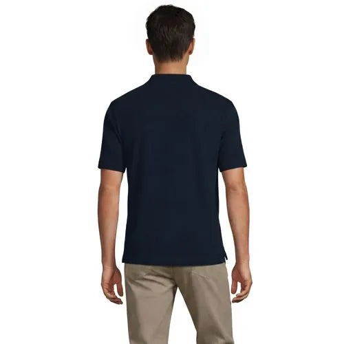 School Uniform Men's Short Sleeve Basic Mesh Polo Shirt
