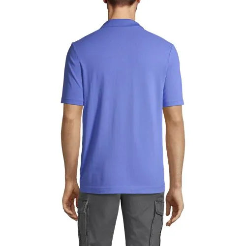 School Uniform Men's Short Sleeve Basic Mesh Polo Shirt