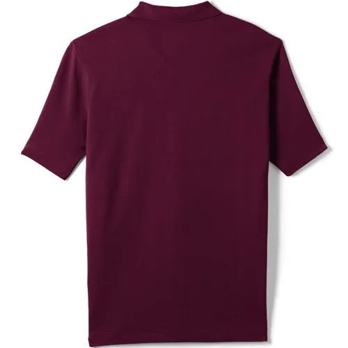 School Uniform Men's Big Short Sleeve Mesh Polo Shirt