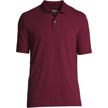 Men's Short Sleeve Basic Mesh Polo Shirt