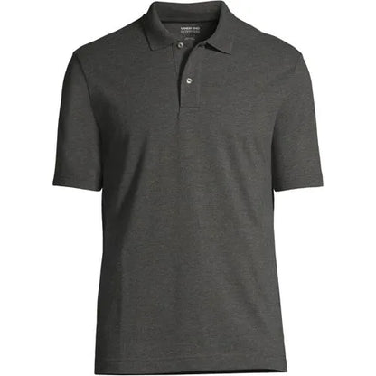 Men's Short Sleeve Basic Mesh Polo Shirt