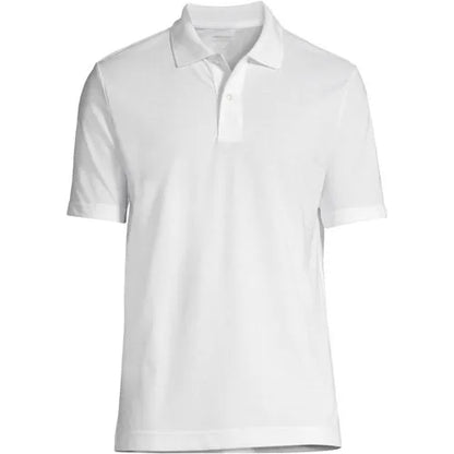 Men's Short Sleeve Basic Mesh Polo Shirt