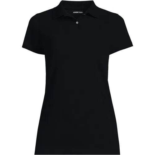 School Uniform Women's Short Sleeve Basic Mesh Polo Shirt