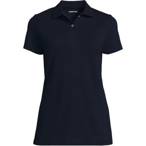 School Uniform Women's Short Sleeve Basic Mesh Polo Shirt