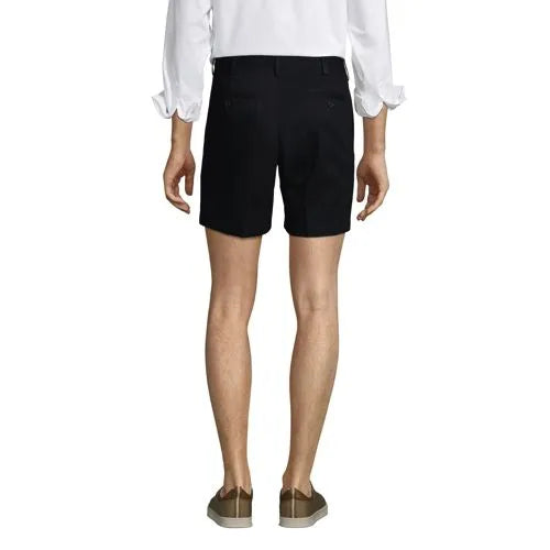 Men's No Iron 6" Plain Front Chino Short