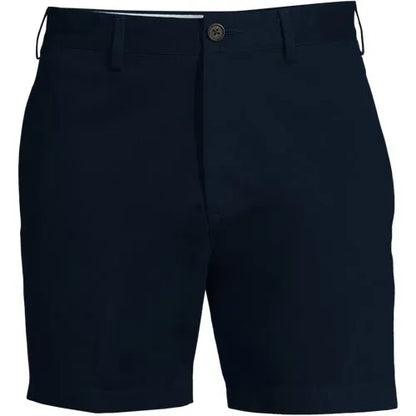 Men's No Iron 6" Plain Front Chino Short