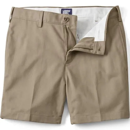 Men's No Iron 6" Plain Front Chino Short