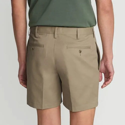 Men's No Iron 6" Plain Front Chino Short