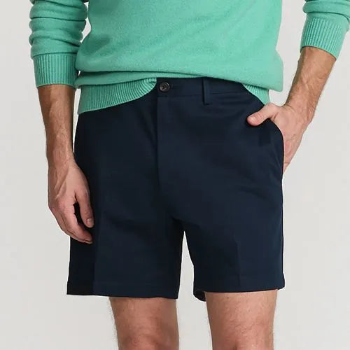 Men's No Iron 6" Plain Front Chino Short