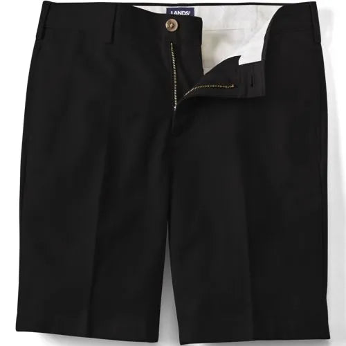 Men's No Iron 9" Plain Front Chino Short