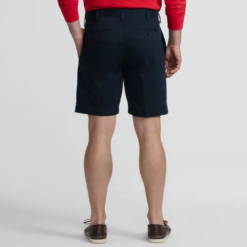Men's No Iron 9" Plain Front Chino Short