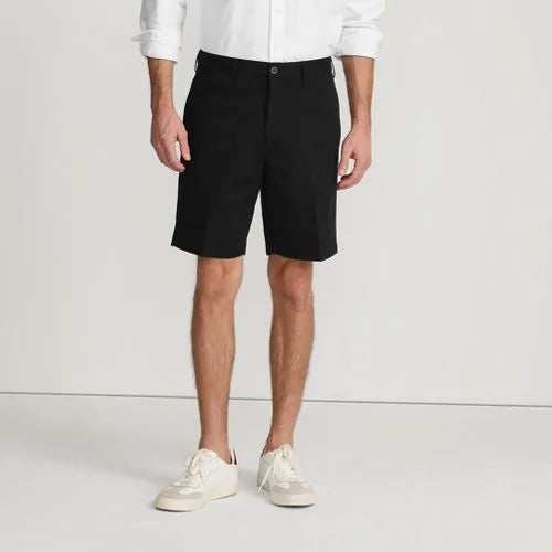 Men's No Iron 9" Plain Front Chino Short