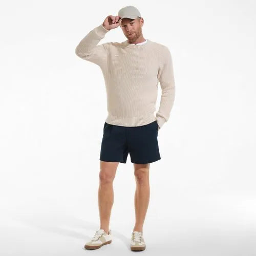 Men's No Iron 6" Pleated Front Chino Short