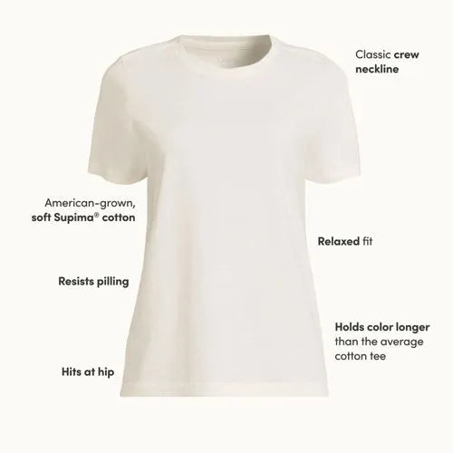 Supima Cotton Crew Neck T-Shirt