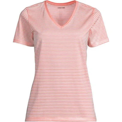 Plus Size Supima Cotton V-neck T-Shirt