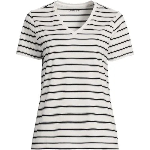 Plus Size Supima Cotton V-neck T-Shirt