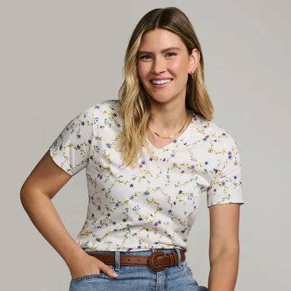 Supima Cotton V-neck T-Shirt