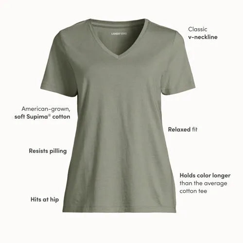 Supima Cotton V-neck T-Shirt