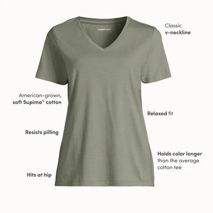 Supima Cotton V-neck T-Shirt