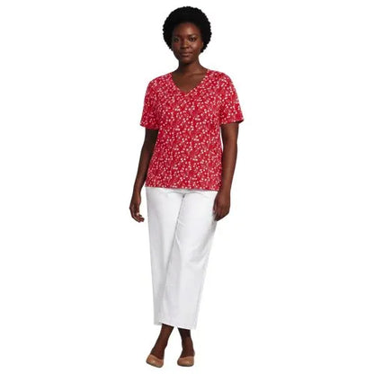 Supima Cotton V-neck T-Shirt