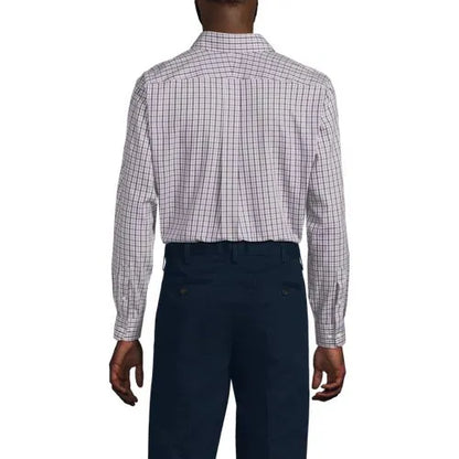 Men's No Iron Supima Cotton Pinpoint Buttondown Collar Dress Shirt