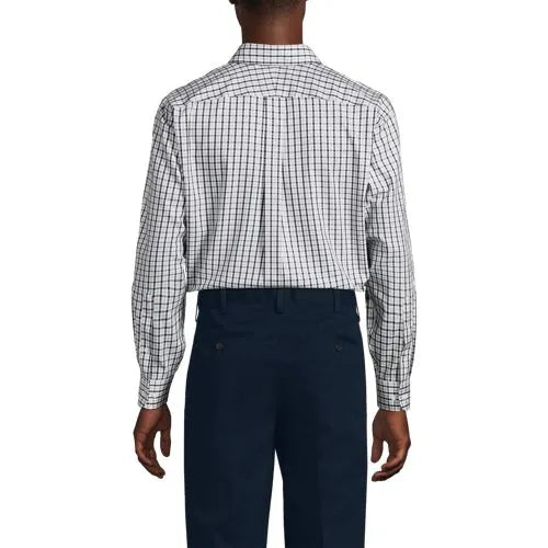 Men's No Iron Supima Cotton Pinpoint Buttondown Collar Dress Shirt