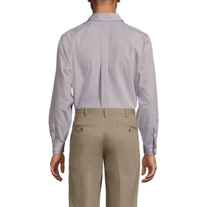 Men's No Iron Supima Cotton Pinpoint Buttondown Collar Dress Shirt