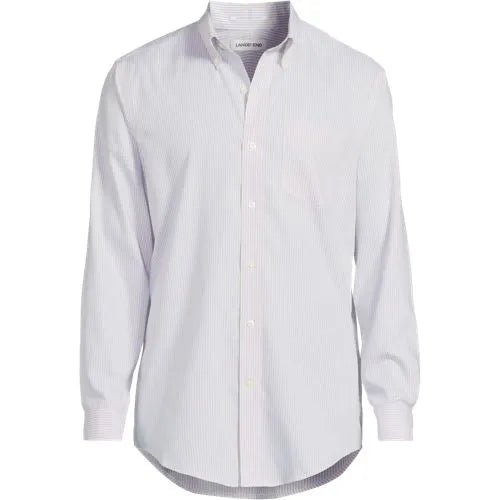 Men's No Iron Supima Cotton Pinpoint Buttondown Collar Dress Shirt