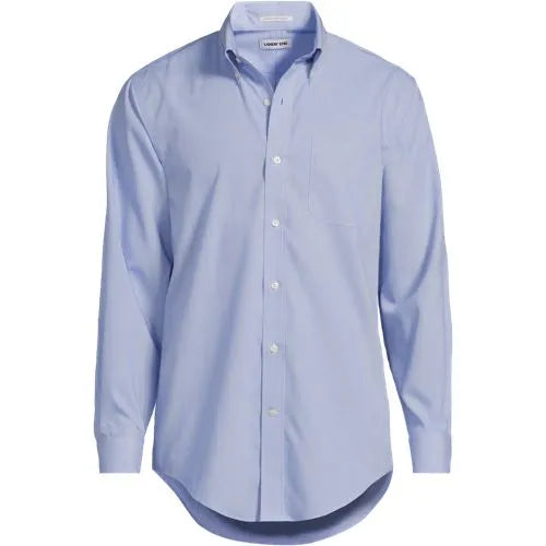 Men's No Iron Supima Cotton Pinpoint Buttondown Collar Dress Shirt