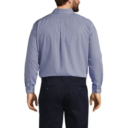 Men's No Iron Supima Cotton Pinpoint Buttondown Collar Dress Shirt