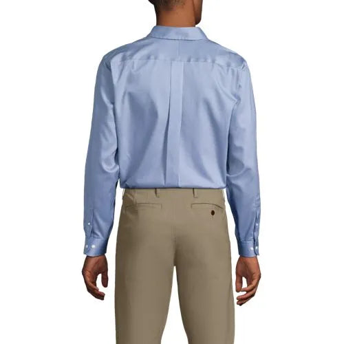 Men's No Iron Supima Cotton Pinpoint Buttondown Collar Dress Shirt