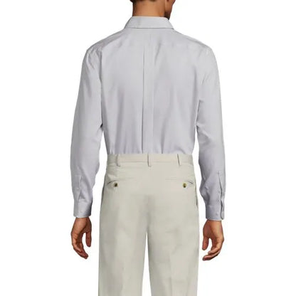 Men's No Iron Supima Cotton Pinpoint Buttondown Collar Dress Shirt