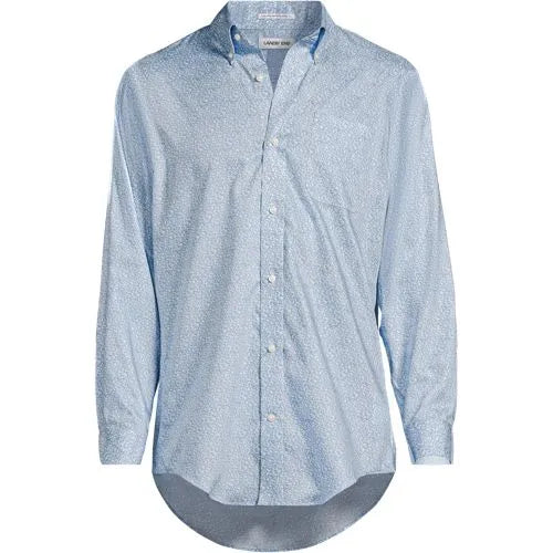 Men's No Iron Supima Cotton Pinpoint Buttondown Collar Dress Shirt