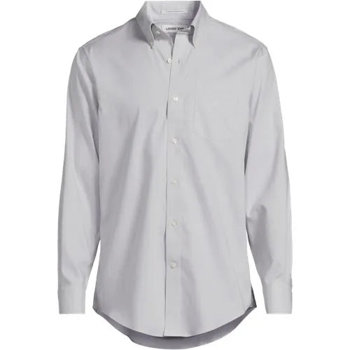 Men's No Iron Supima Cotton Pinpoint Buttondown Collar Dress Shirt