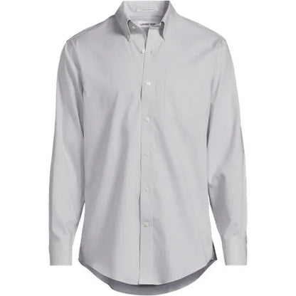 Men's No Iron Supima Cotton Pinpoint Buttondown Collar Dress Shirt