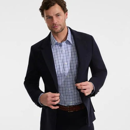 Men's No Iron Supima Cotton Pinpoint Straight Collar Dress Shirt