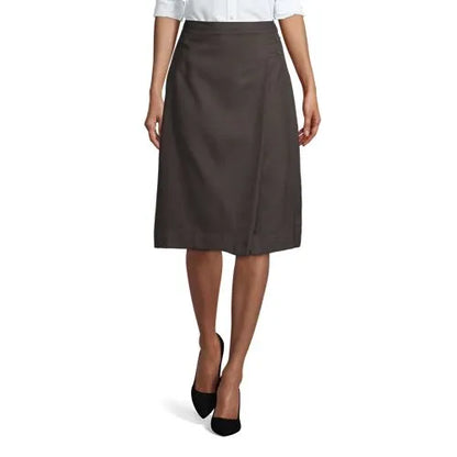 Women's Solid A-line Skirt Below the Knee