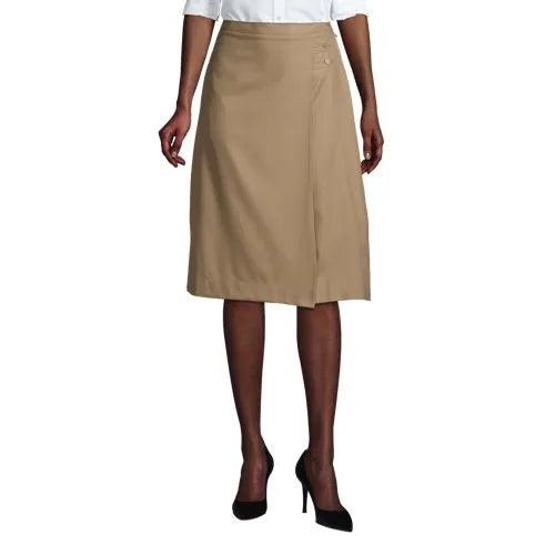 Women's Solid A-line Skirt Below the Knee