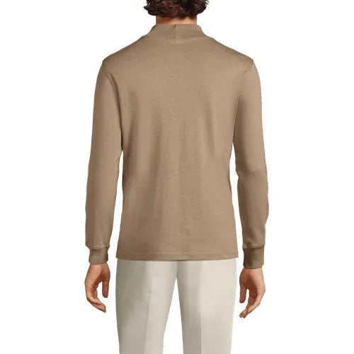 Men's Cotton Supima Mock Turtleneck