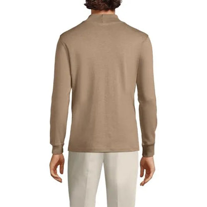 Men's Cotton Supima Mock Turtleneck