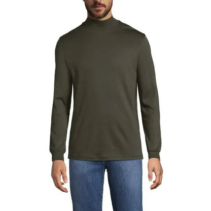 Men's Cotton Supima Mock Turtleneck