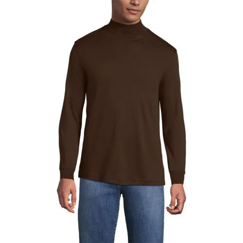 Men's Cotton Supima Mock Turtleneck