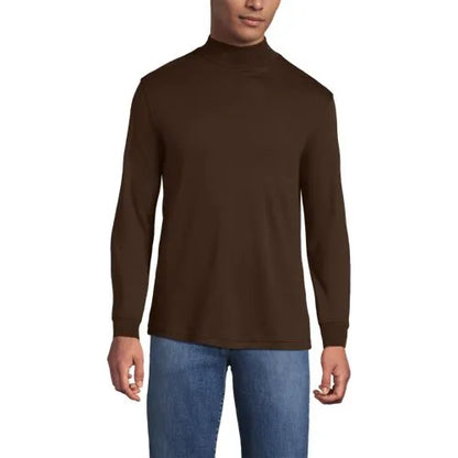 Men's Cotton Supima Mock Turtleneck
